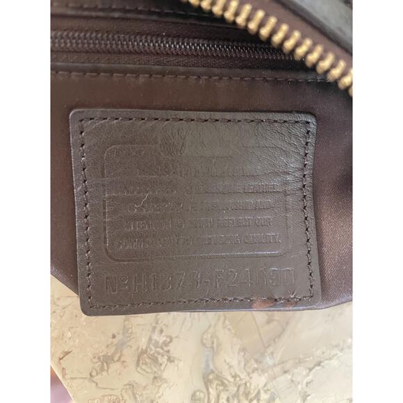 Coach campbell Dark brown leather convertible satchel shoulder bag F24690 - Picture 12 of 12